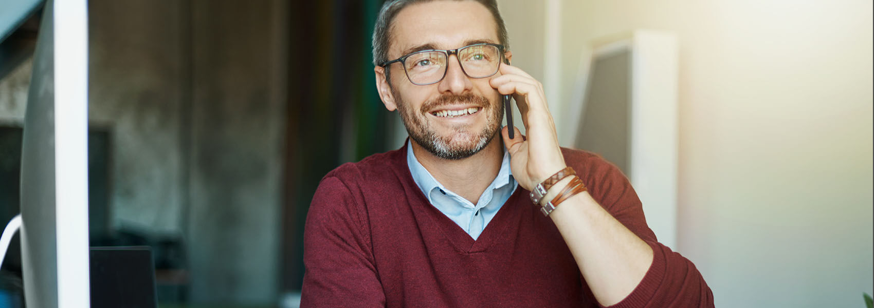 man talking on the phone